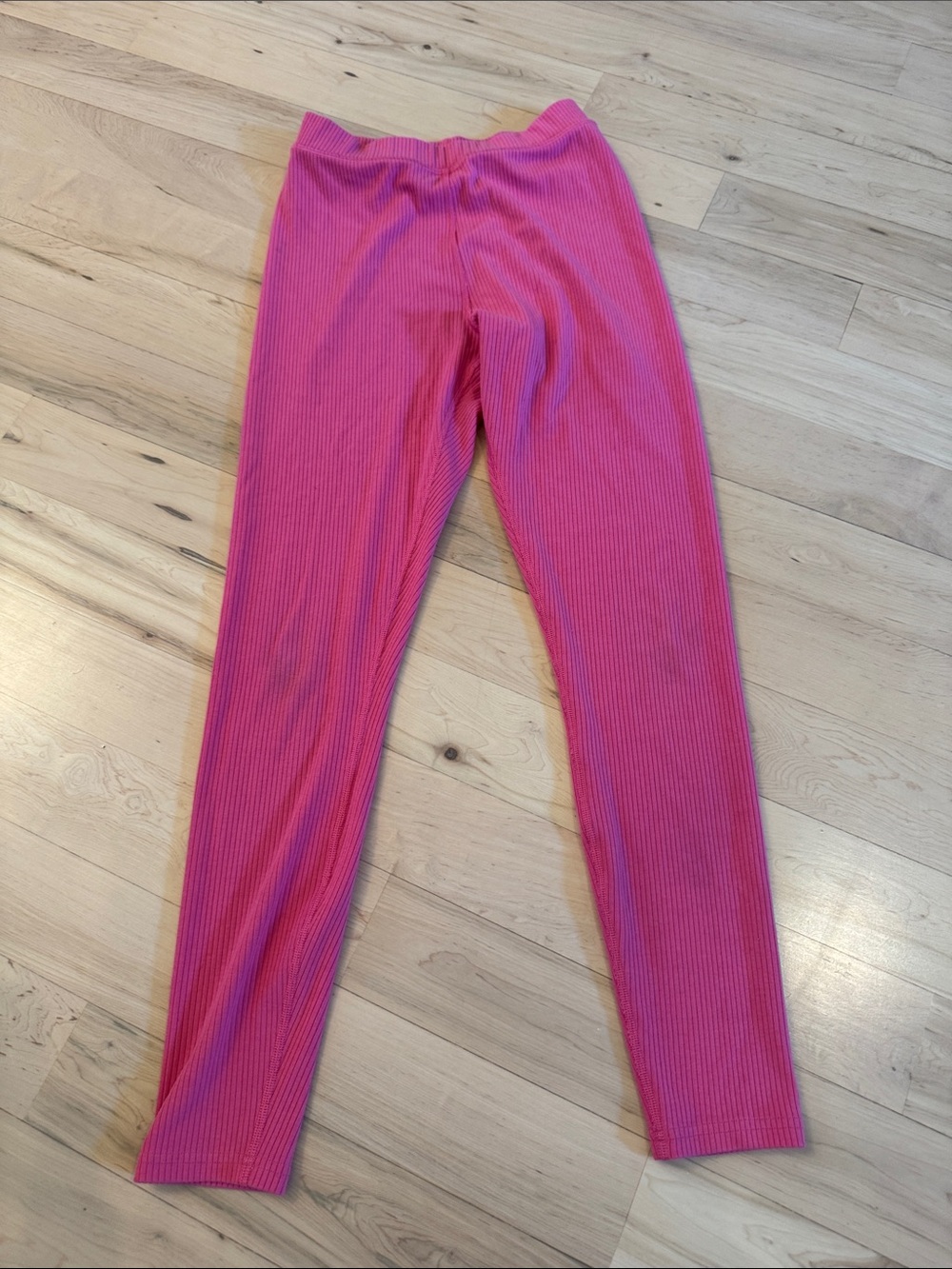 Alo-Bright Pink High Waisted Ribbed Leggings-XS-Athletic Athleisure